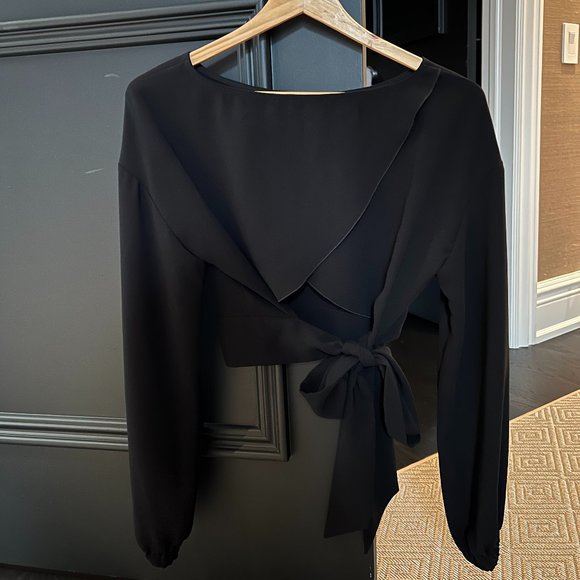 Wilfred Open Back Silk Blouse - Picture 2 of 2